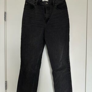 Abercrombie curve love 90s straight high rise Black Jeans
